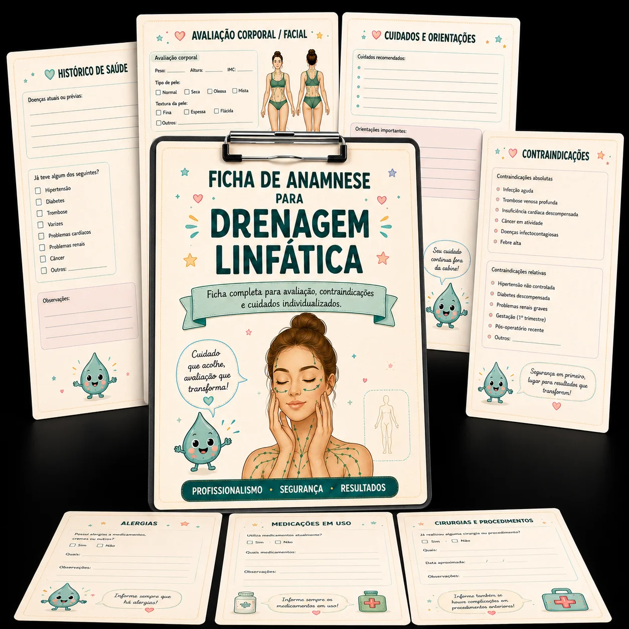 Ficha de Anamnese para Drenagem Linfática