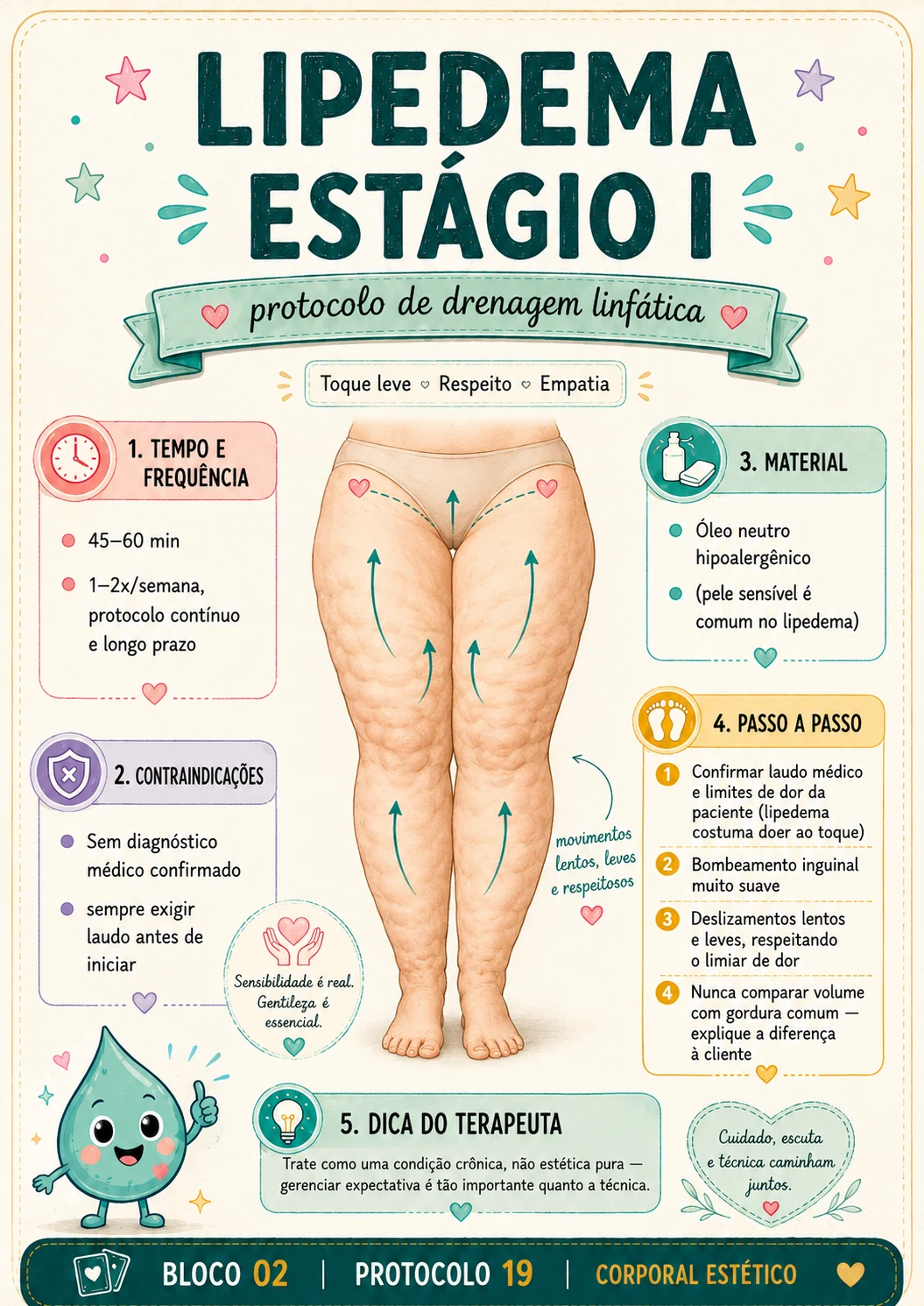 Card de protocolo de drenagem linfática 4